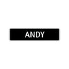 Andy Street Sign Children Name Room Plate