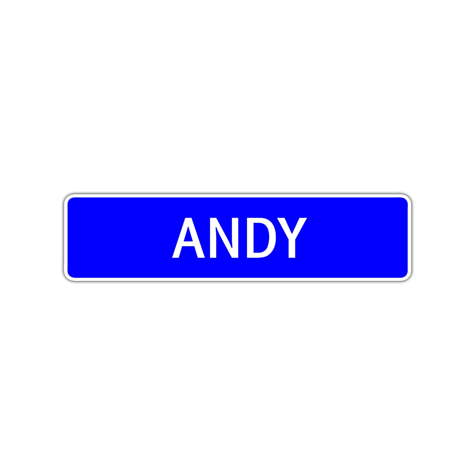 Andy Street Sign Children Name Room Plate