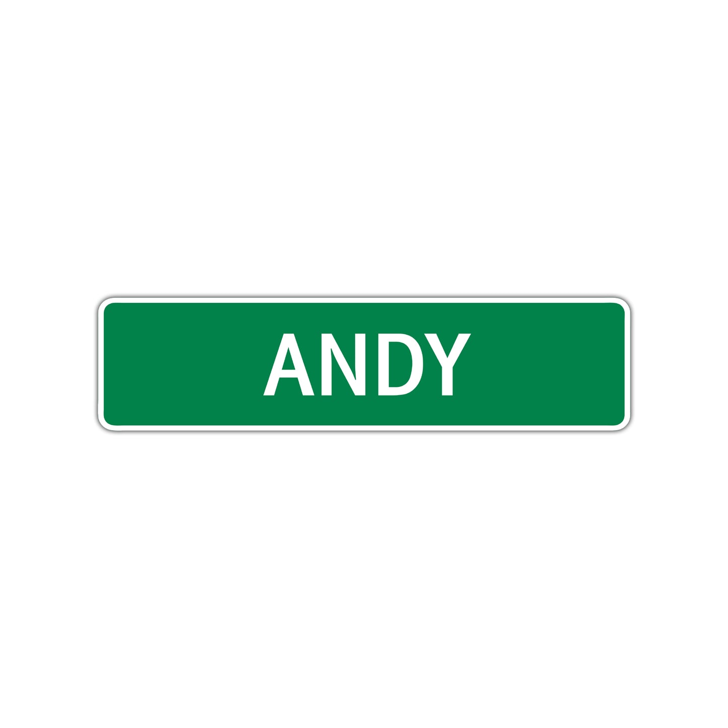 Andy Street Sign Children Name Room Plate