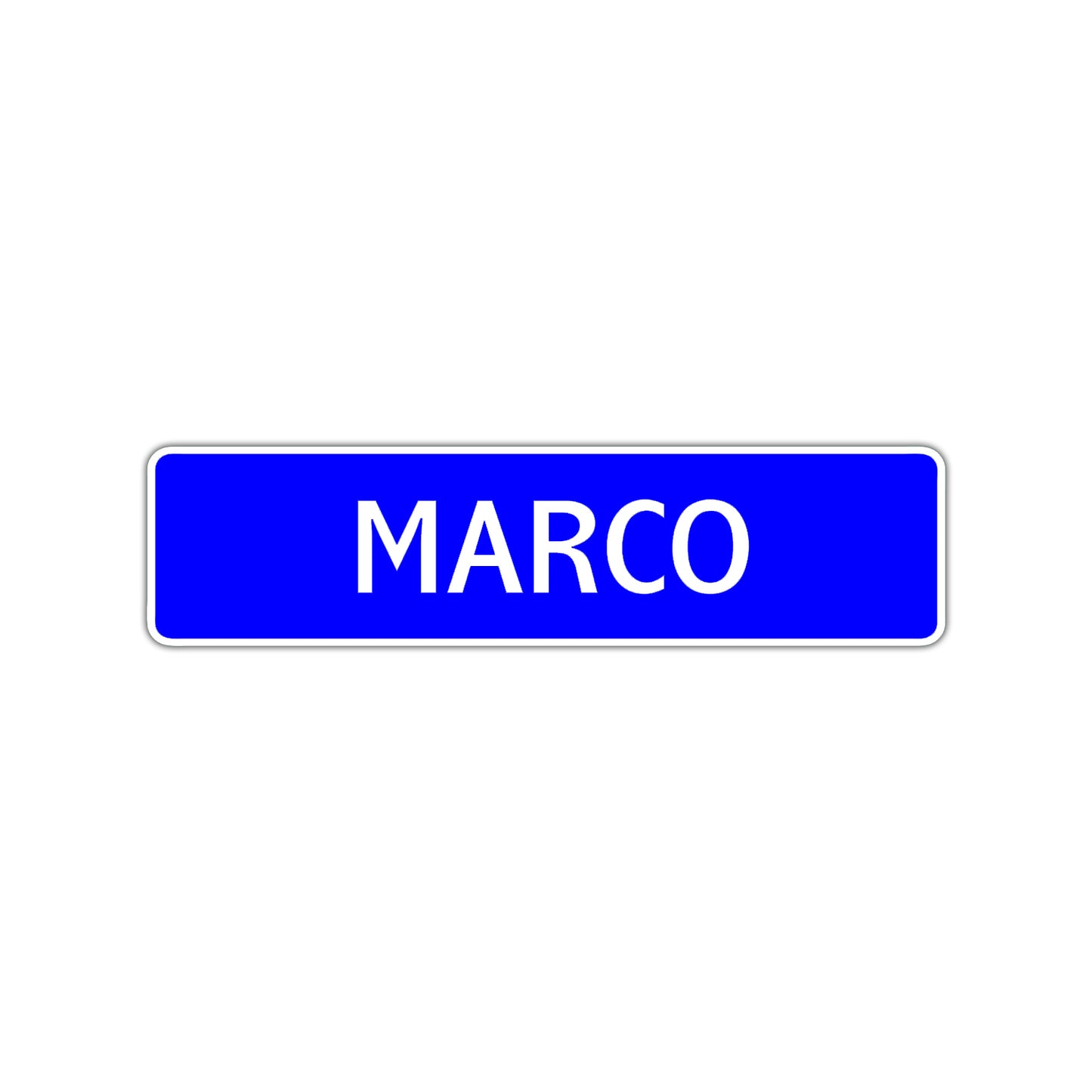 Marco Street Sign Children Name Room Plate