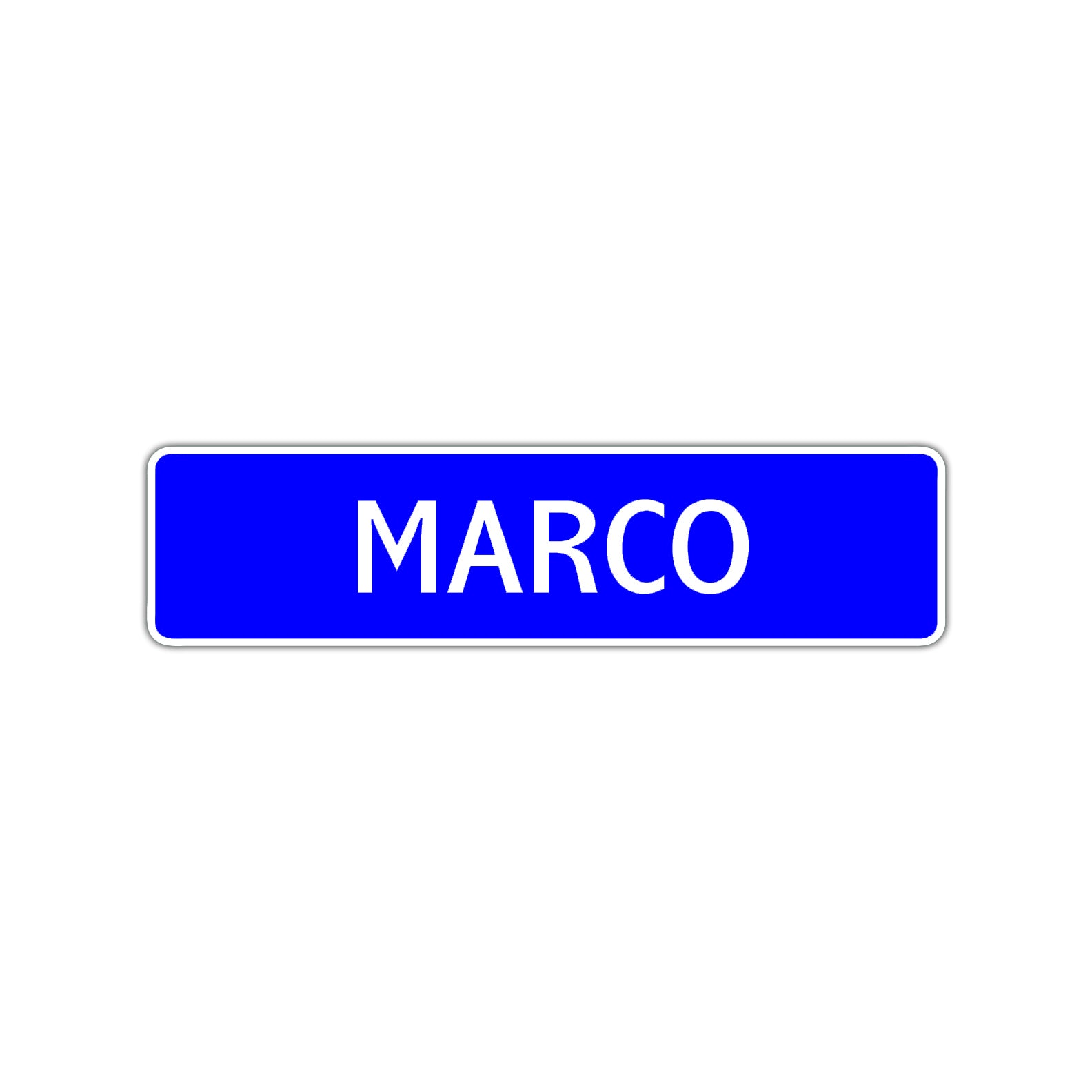Marco Street Sign Children Name Room Plate
