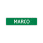 Marco Street Sign Children Name Room Plate