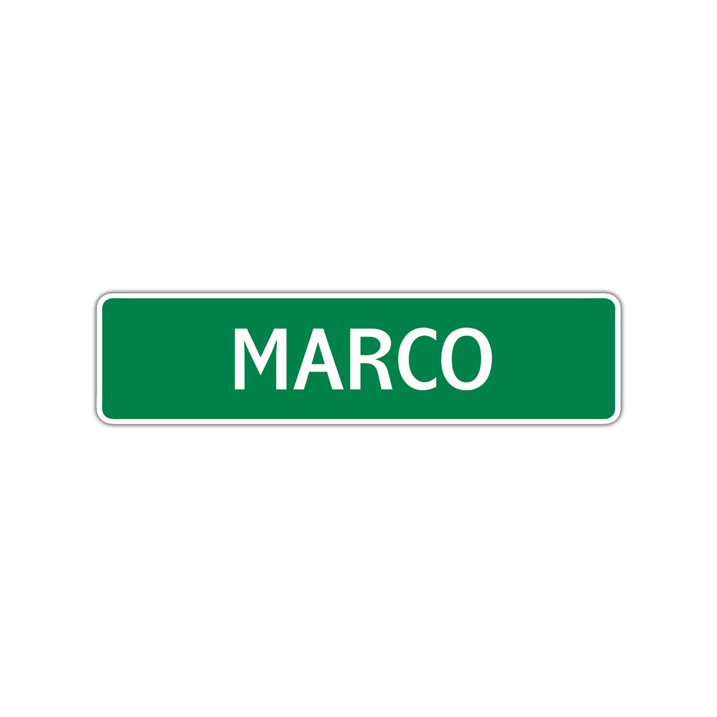 Marco Street Sign Children Name Room Plate