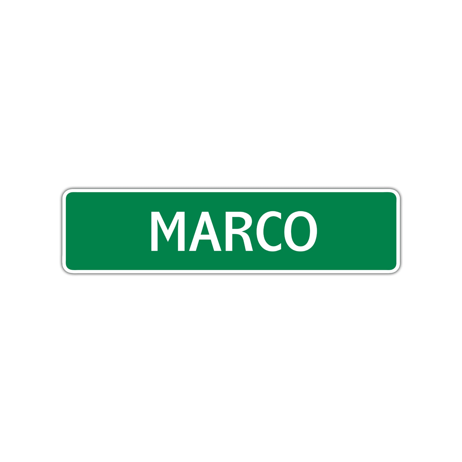 Marco Street Sign Children Name Room Plate