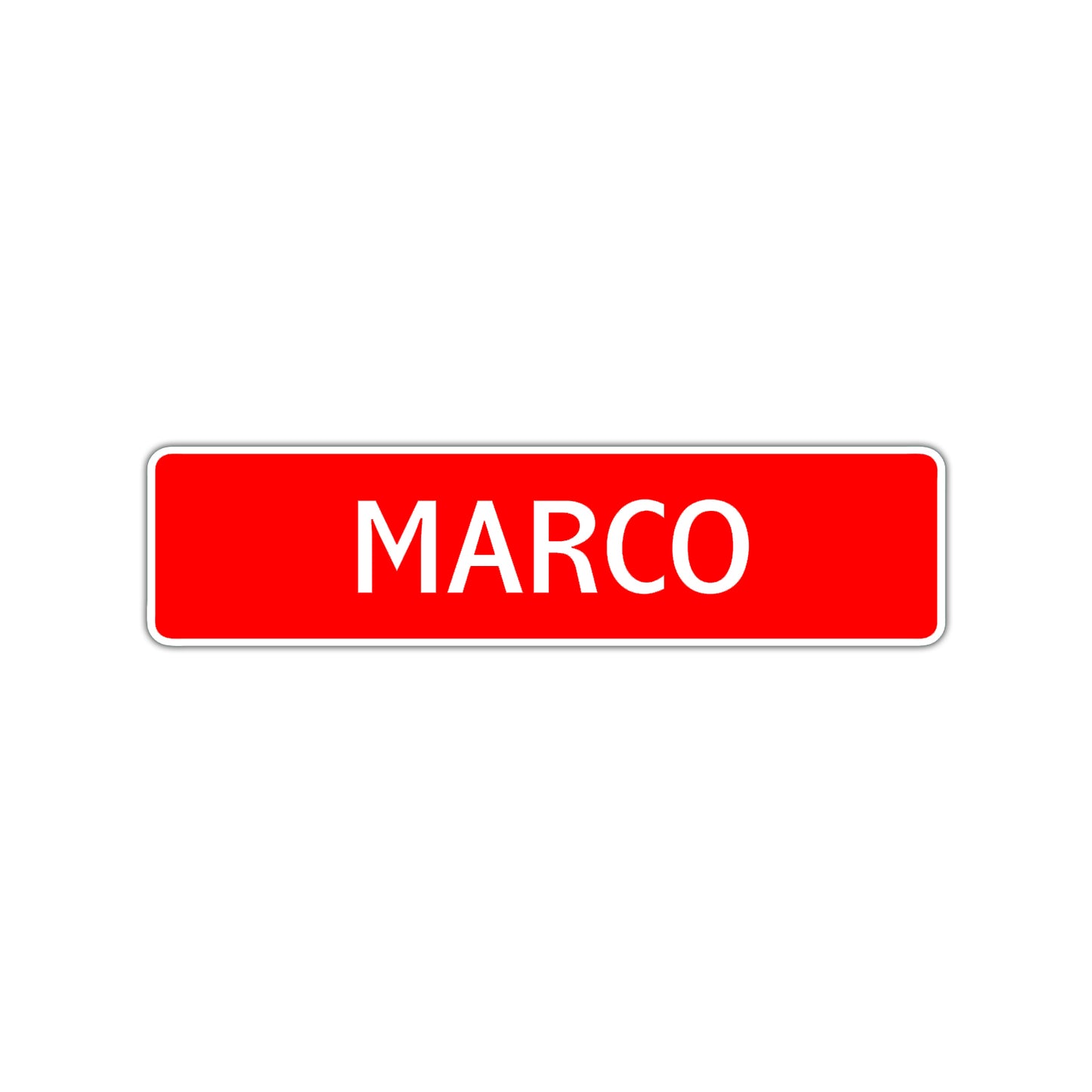 Marco Street Sign Children Name Room Plate