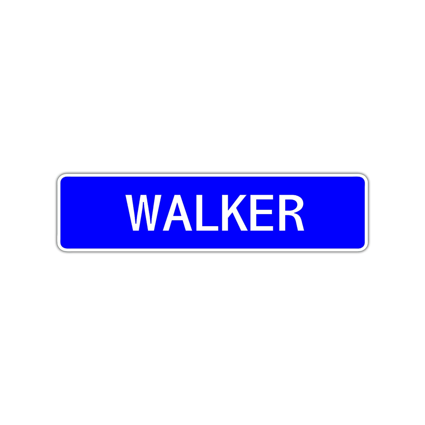 Walker Street Sign Children Name Room Plate