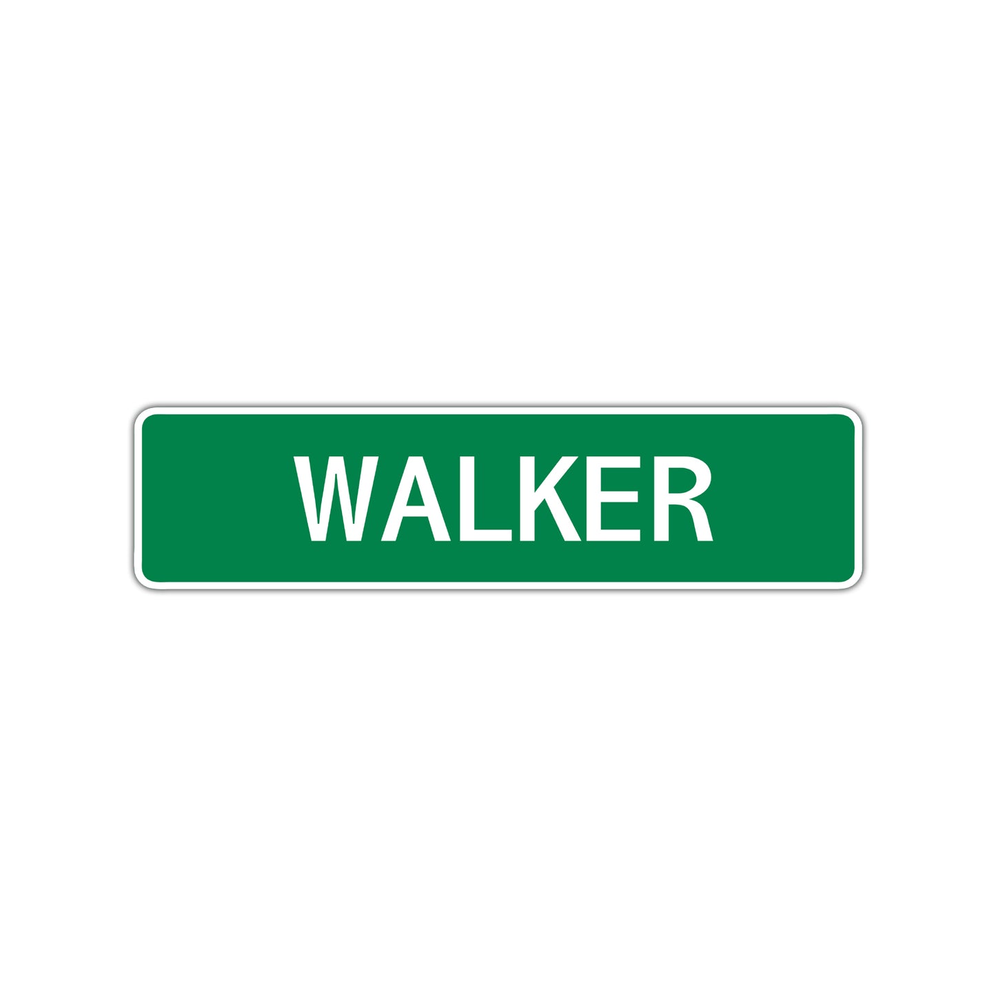 Walker Street Sign Children Name Room Plate