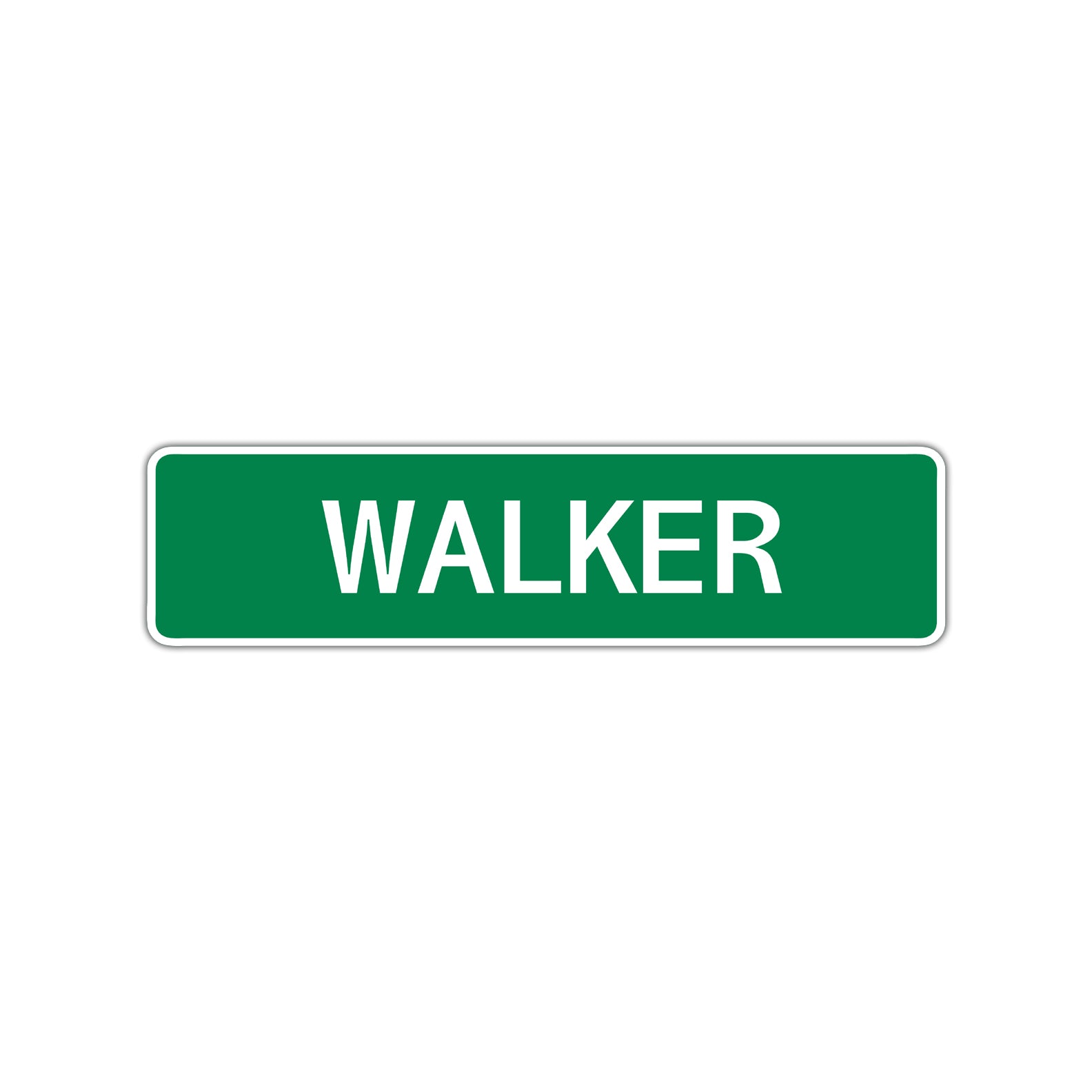 Walker Street Sign Children Name Room Plate