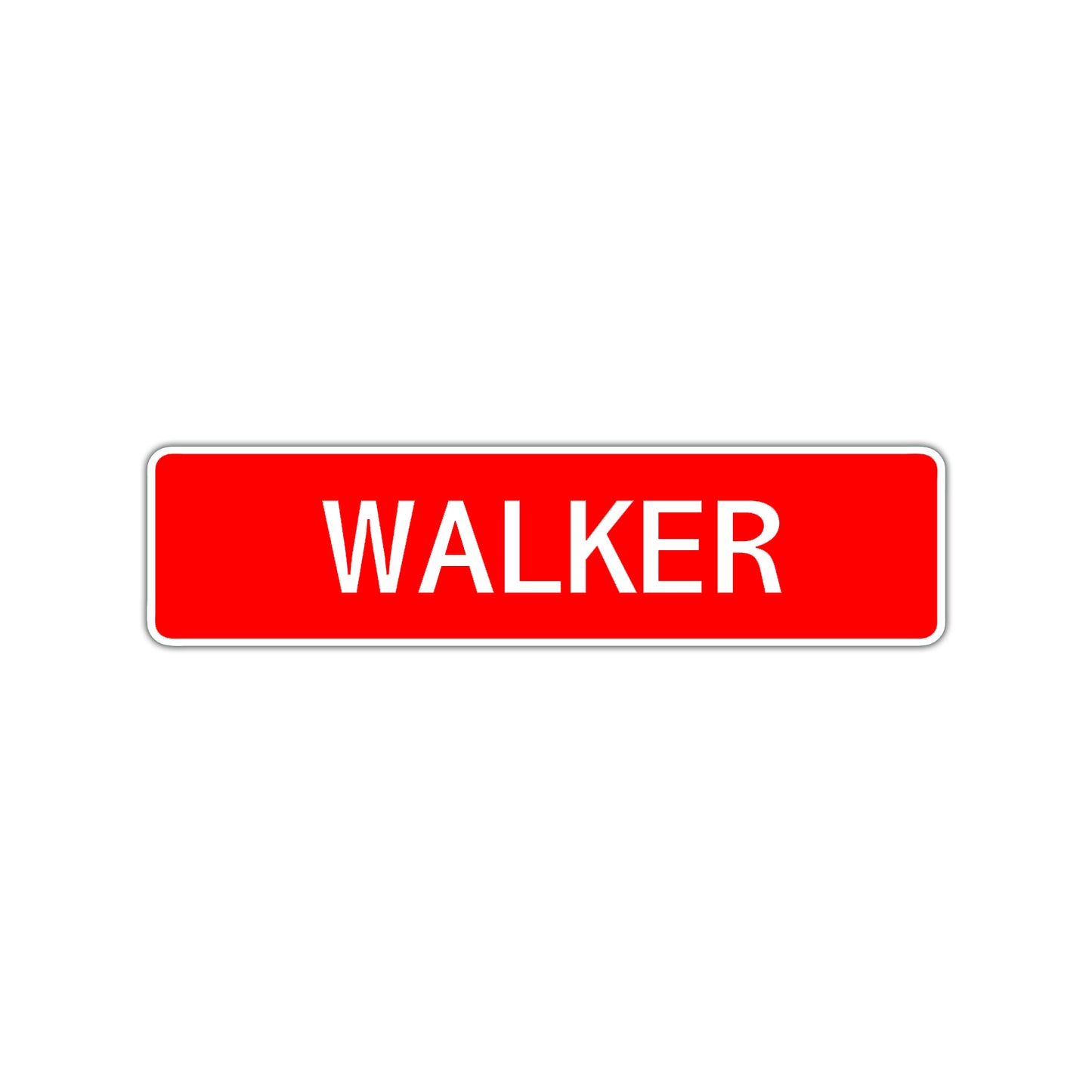 Walker Street Sign Children Name Room Plate