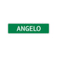 Angelo Street Sign Children Name Room Plate