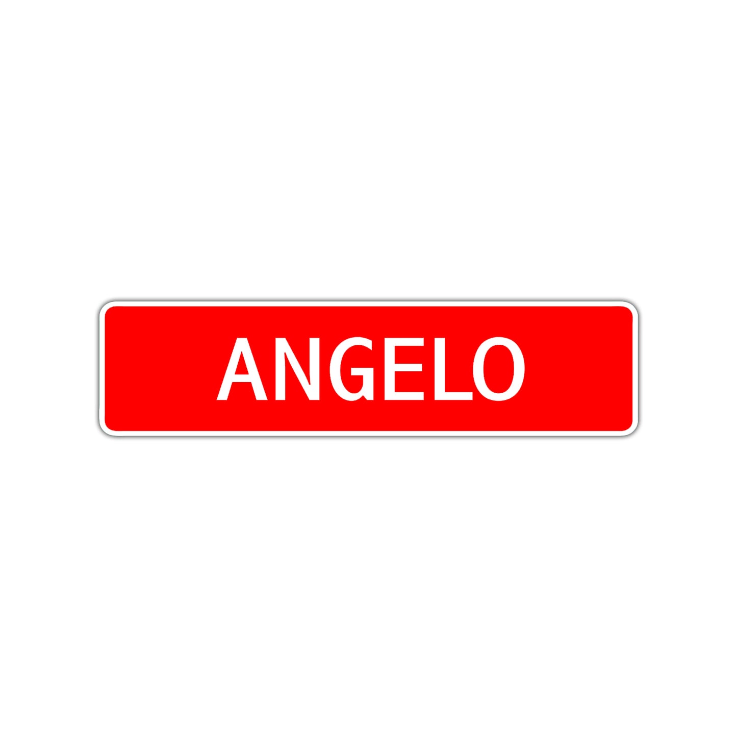 Angelo Street Sign Children Name Room Plate