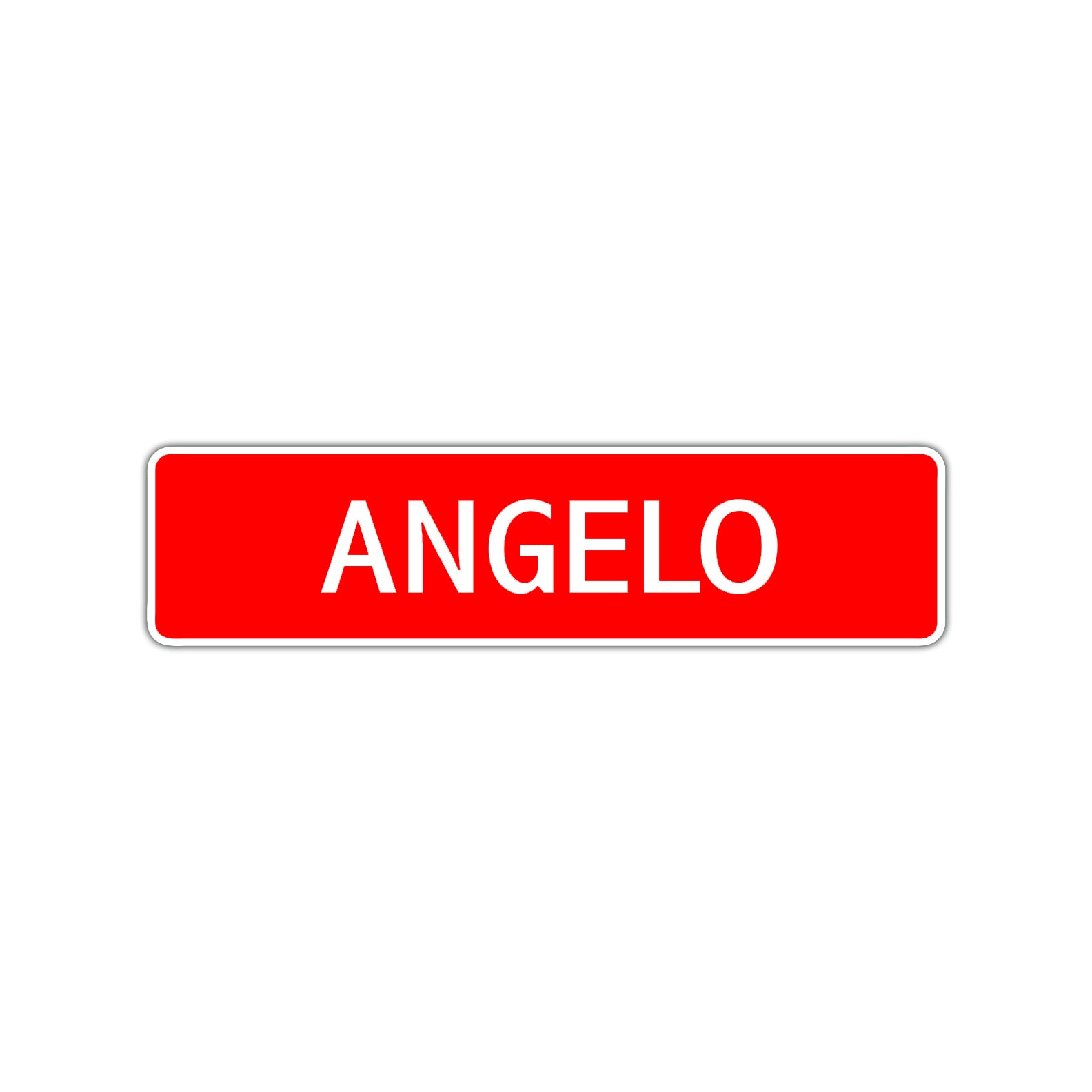 Angelo Street Sign Children Name Room Plate