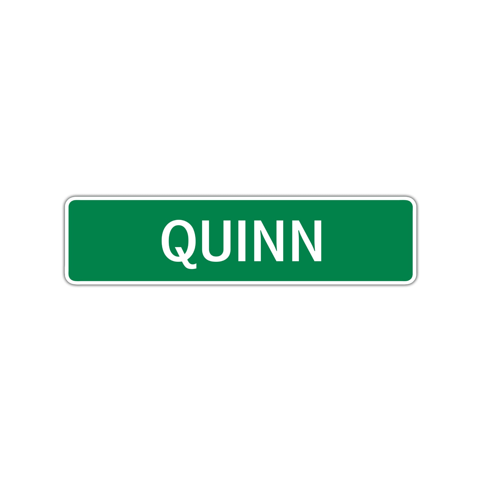 Quinn Street Sign Children Name Room Plate
