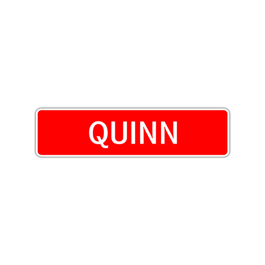 Quinn Street Sign Children Name Room Plate