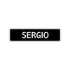 Sergio Street Sign Children Name Room Plate