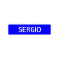 Sergio Street Sign Children Name Room Plate