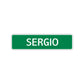 Sergio Street Sign Children Name Room Plate