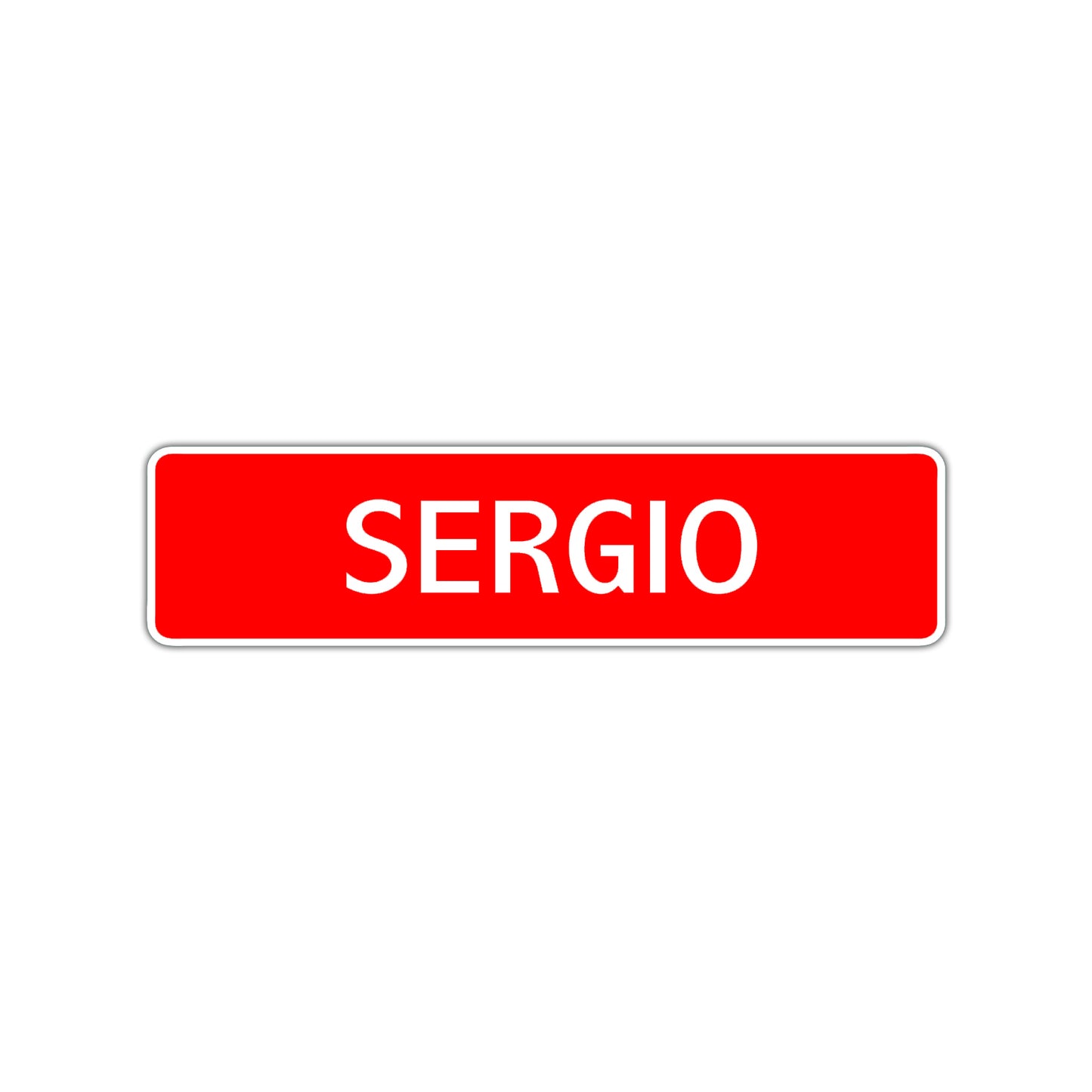 Sergio Street Sign Children Name Room Plate