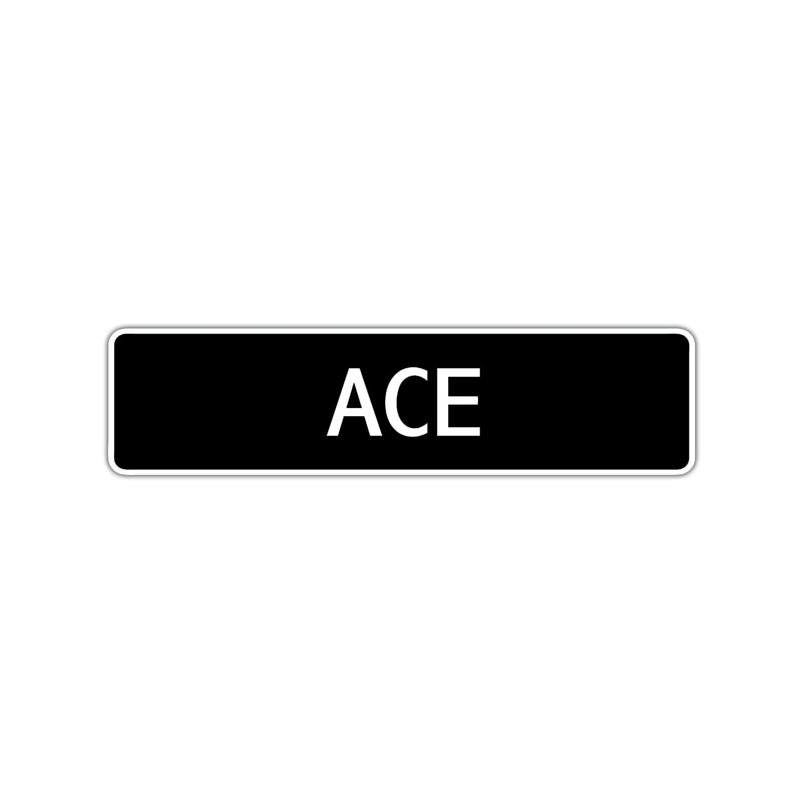 Ace Street Sign Children Name Room Plate