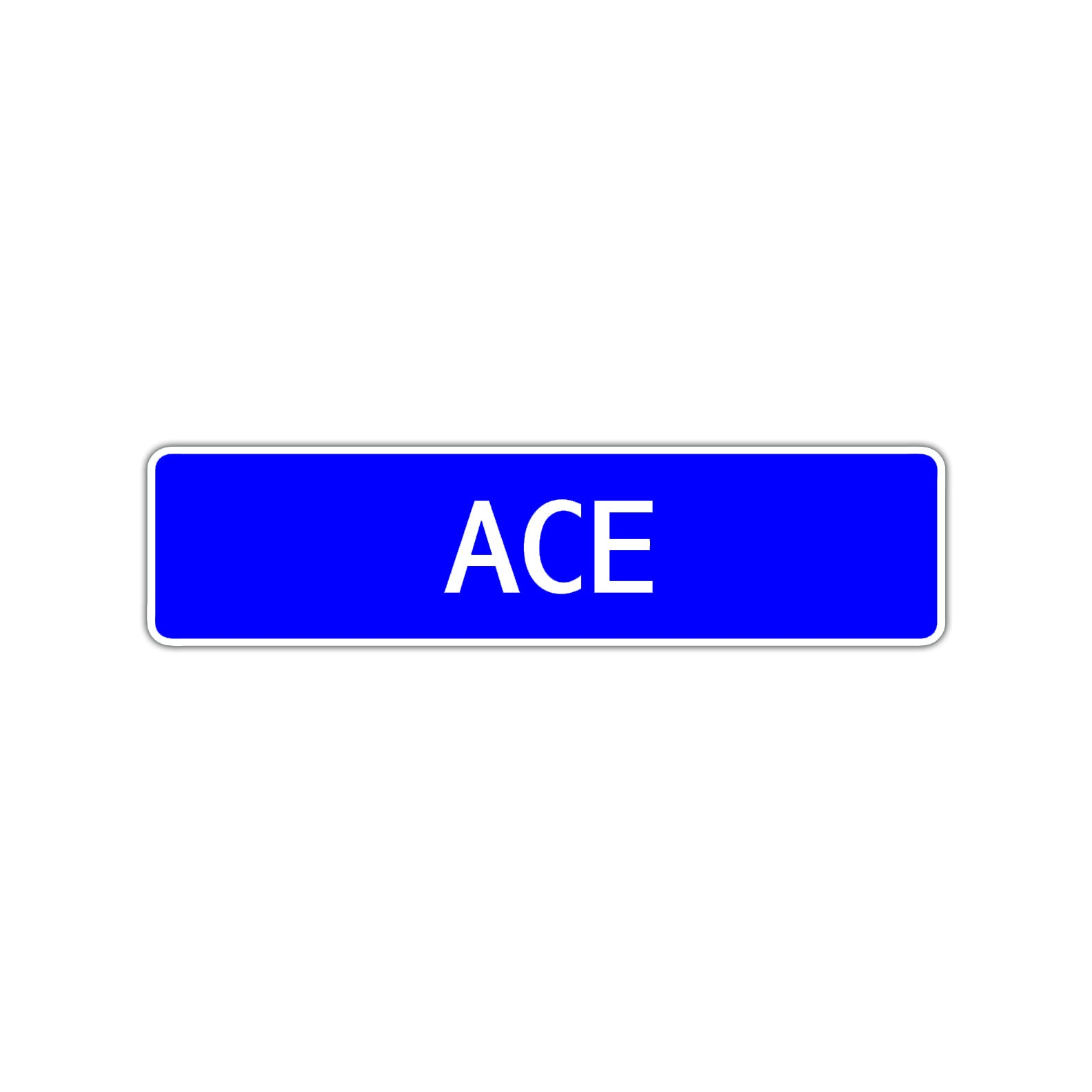 Ace Street Sign Children Name Room Plate
