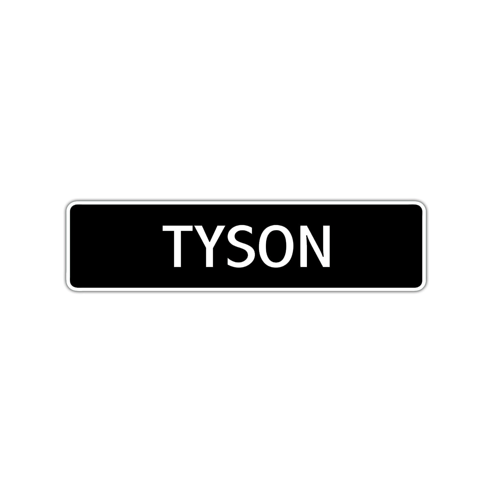 Tyson Street Sign Children Name Room Plate