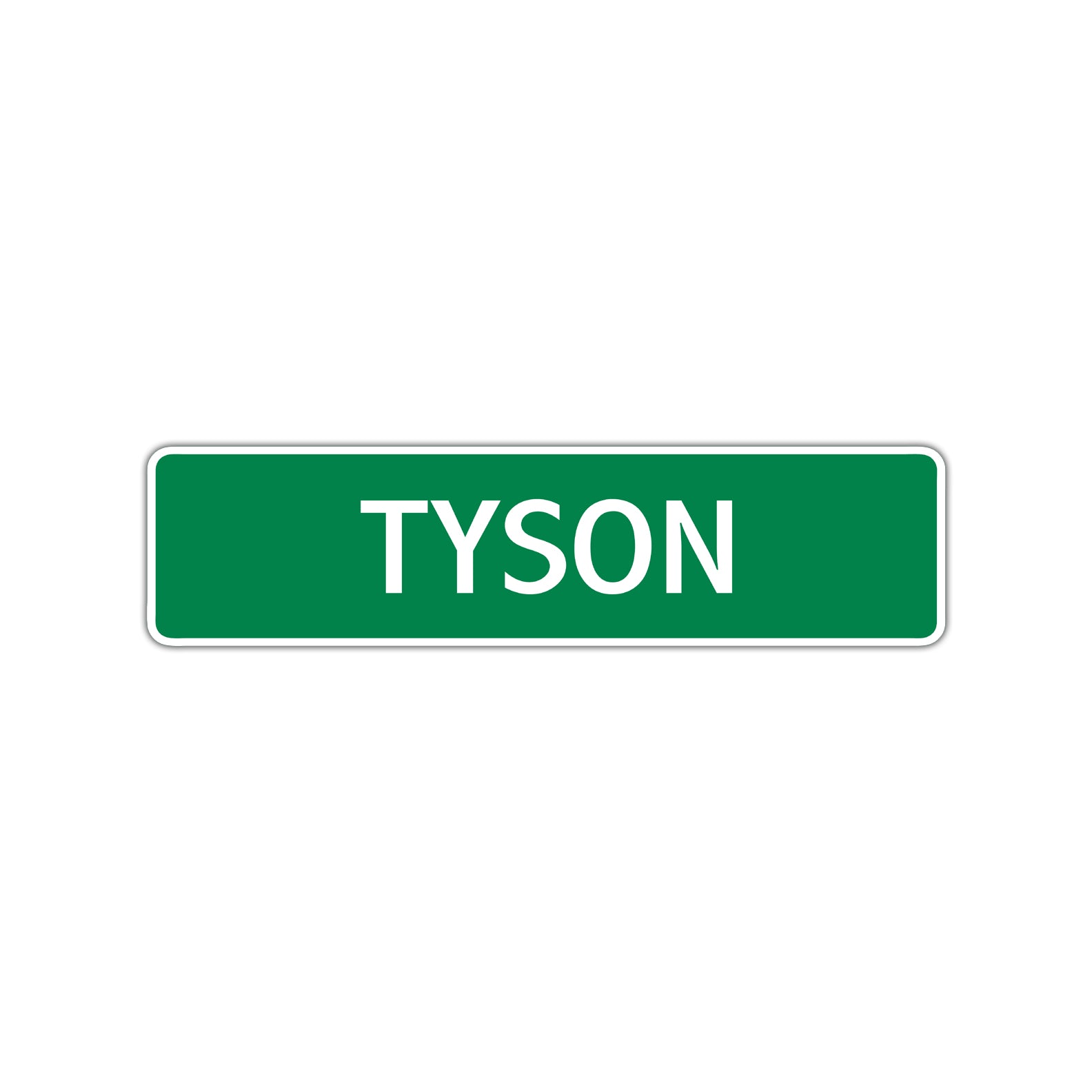 Tyson Street Sign Children Name Room Plate