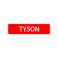 Tyson Street Sign Children Name Room Plate