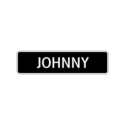 Johnny Street Sign Children Name Room Plate