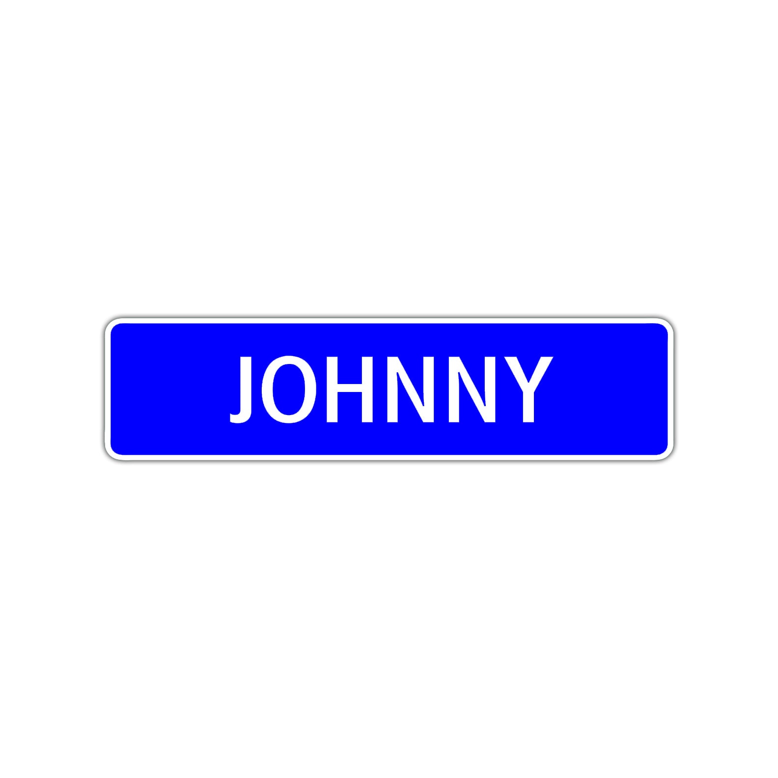 Johnny Street Sign Children Name Room Plate