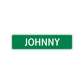 Johnny Street Sign Children Name Room Plate
