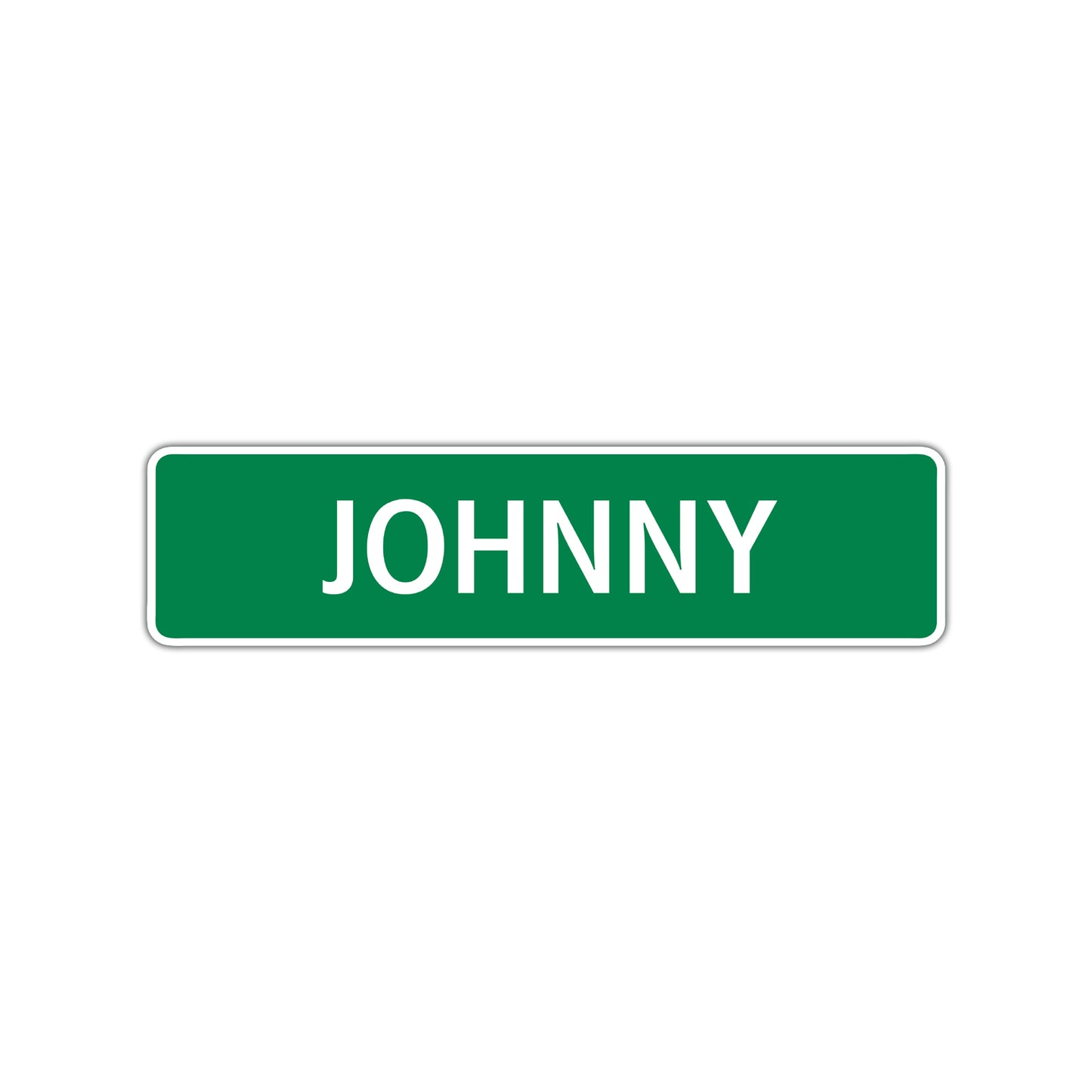 Johnny Street Sign Children Name Room Plate