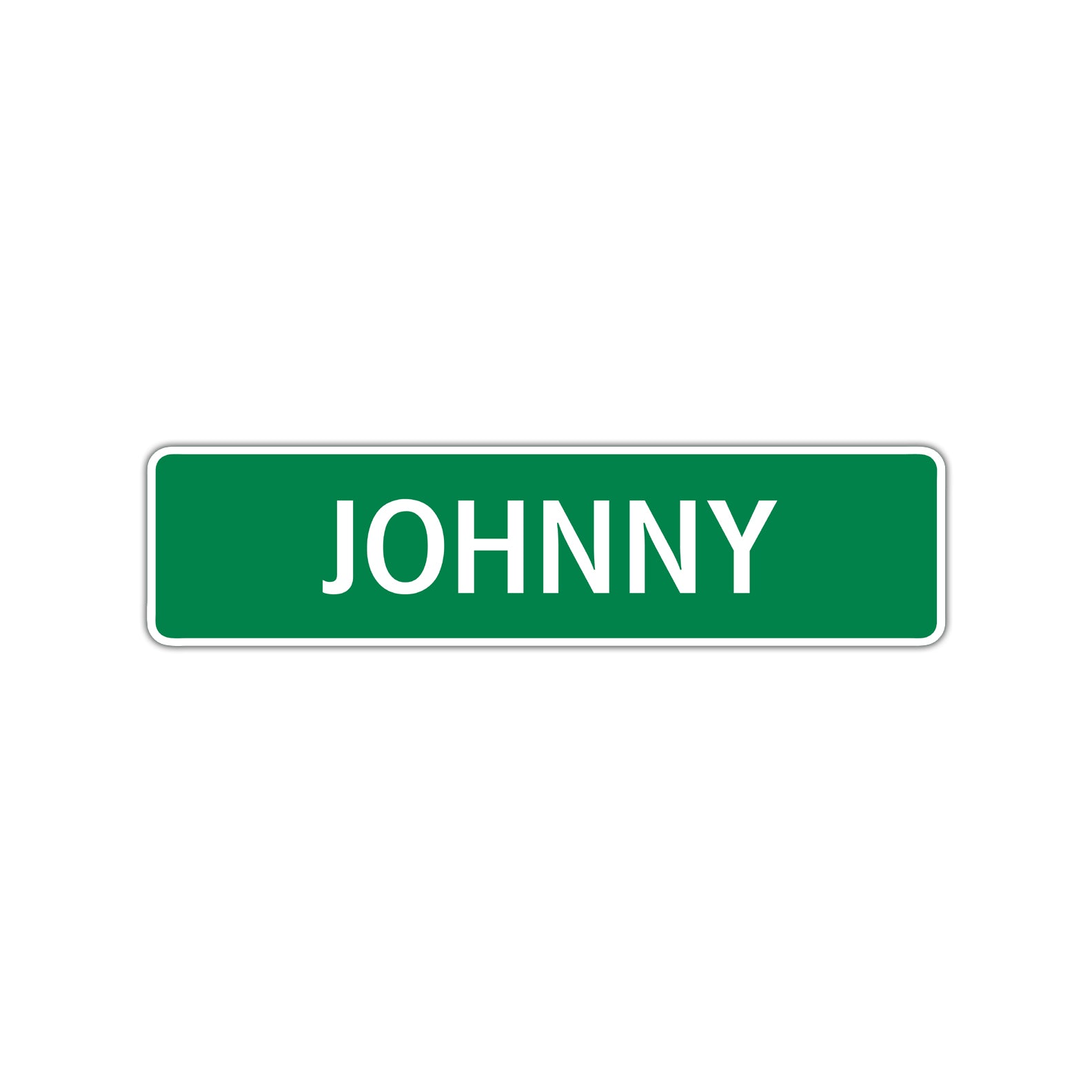 Johnny Street Sign Children Name Room Plate
