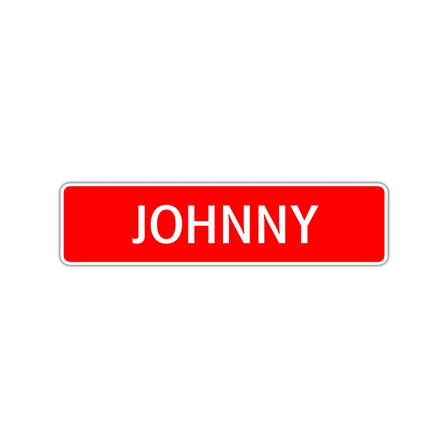 Johnny Street Sign Children Name Room Plate