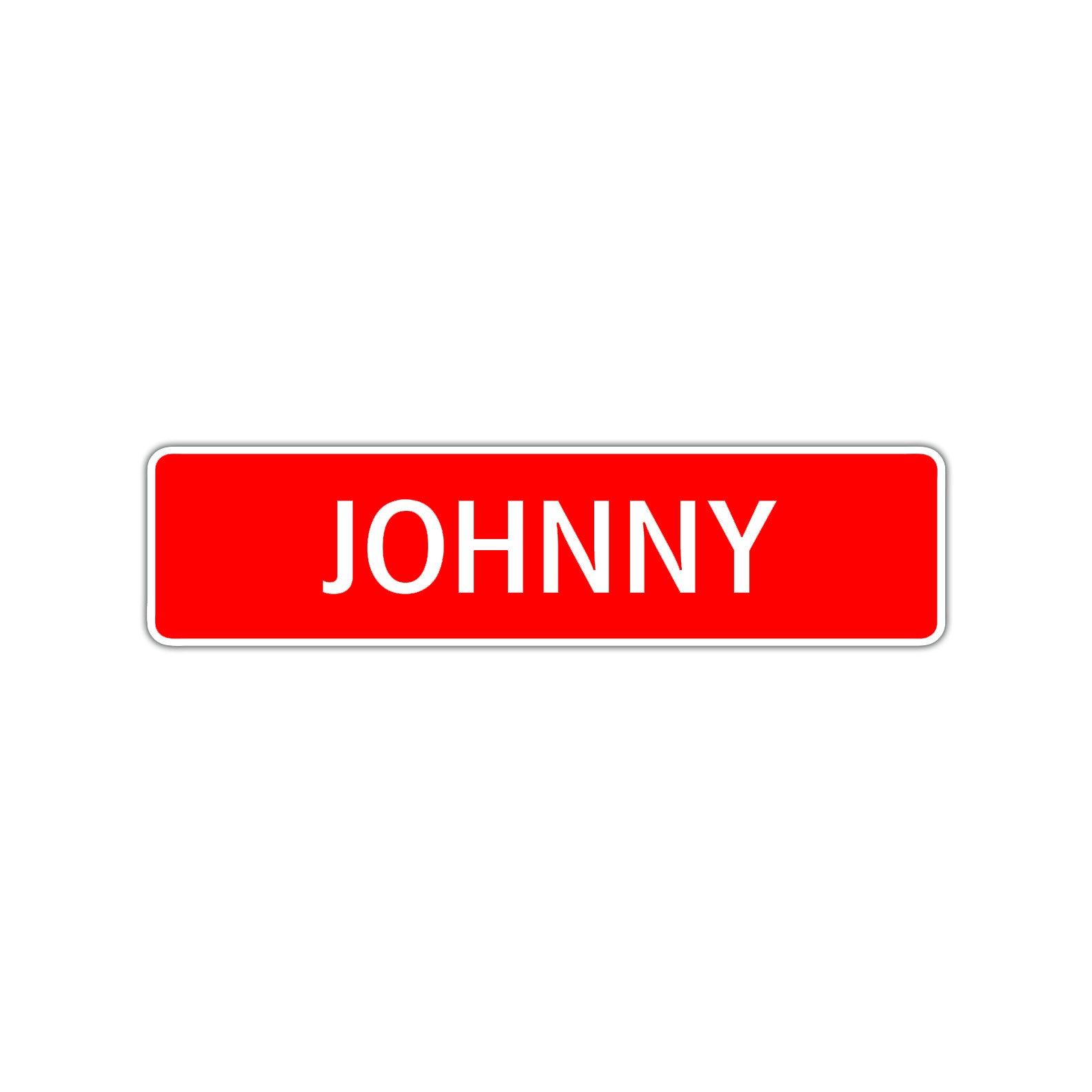 Johnny Street Sign Children Name Room Plate