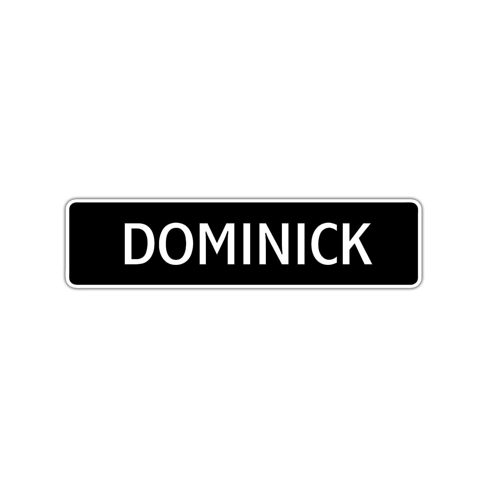 Dominick Street Sign Children Name Room Plate