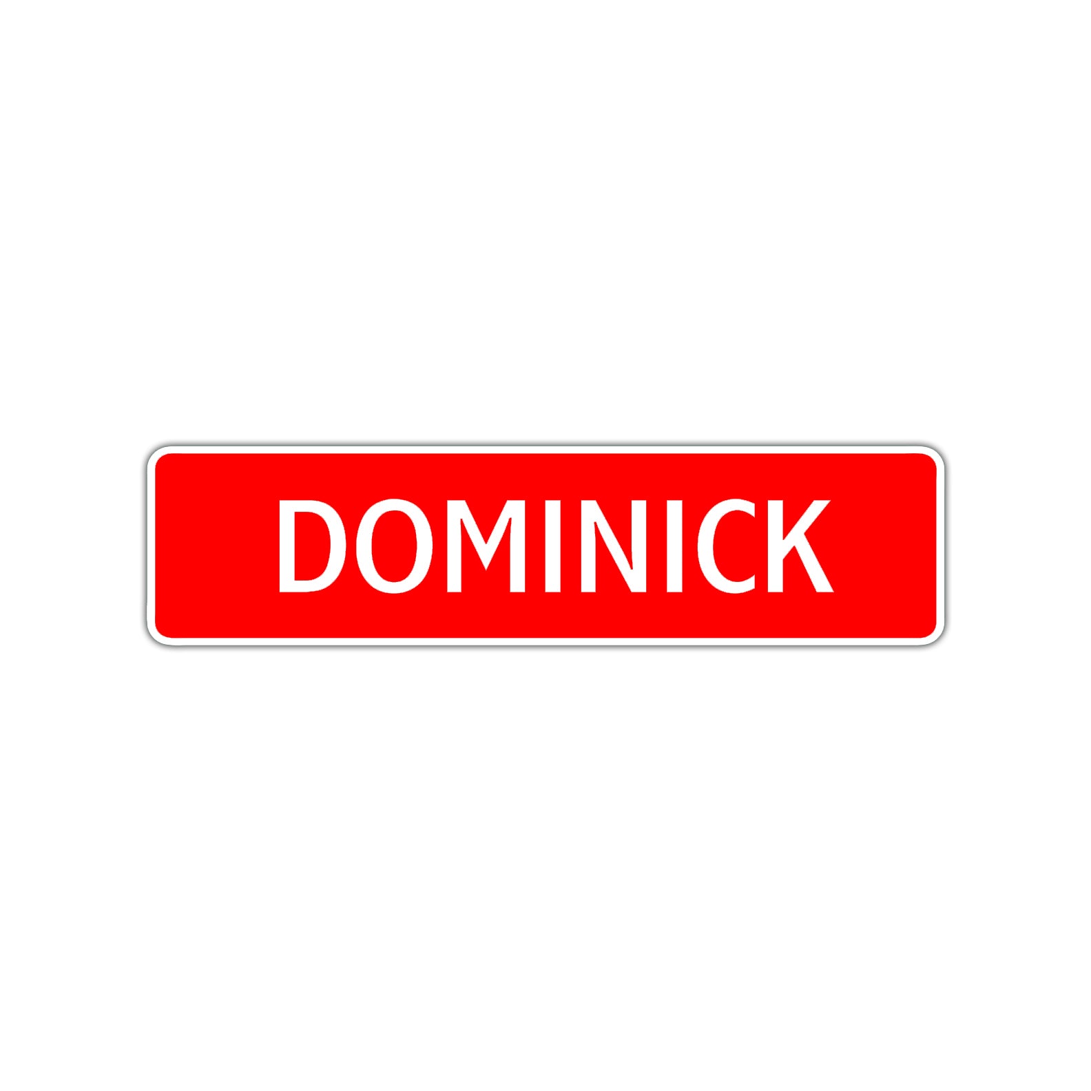 Dominick Street Sign Children Name Room Plate