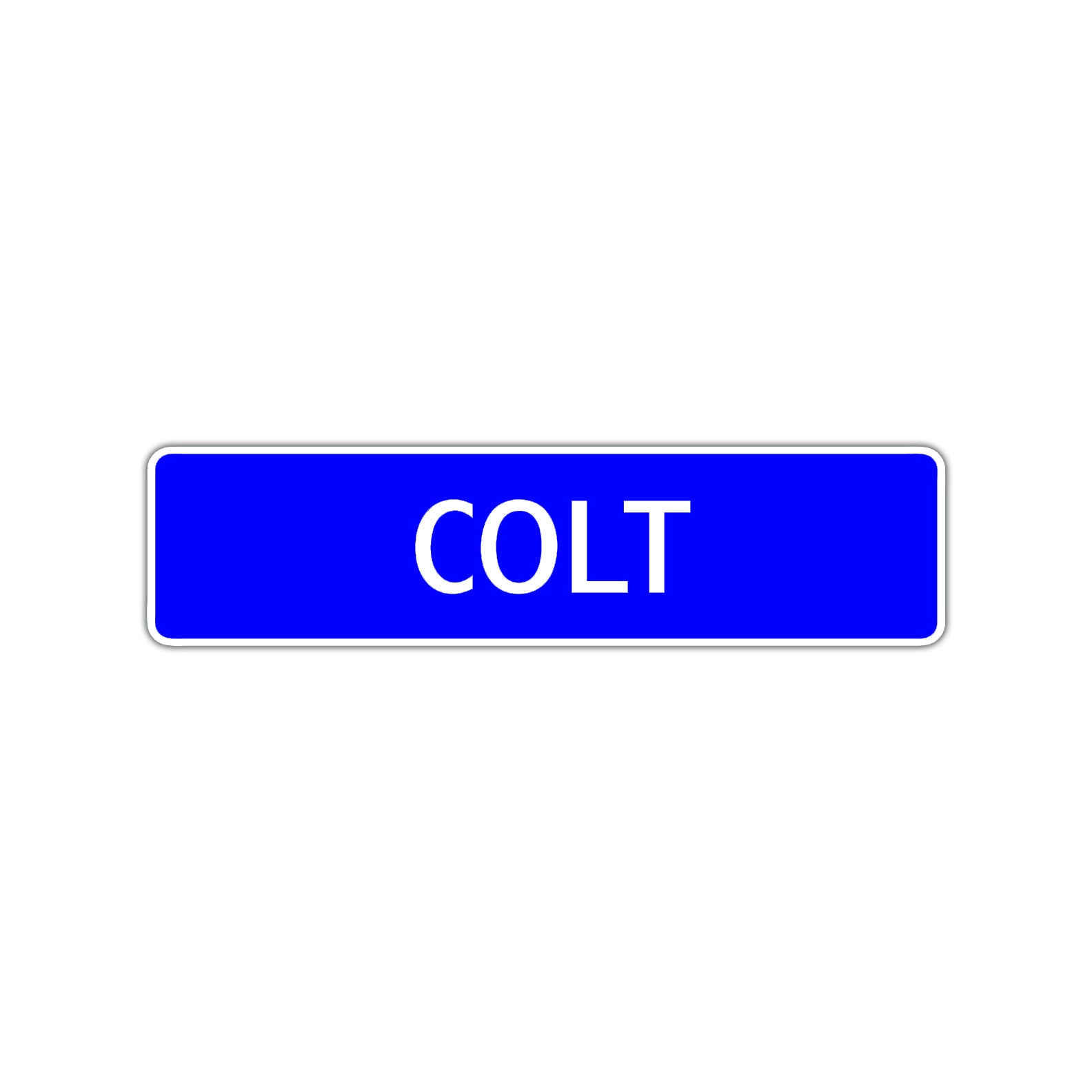 Colt Street Sign Children Name Room Plate