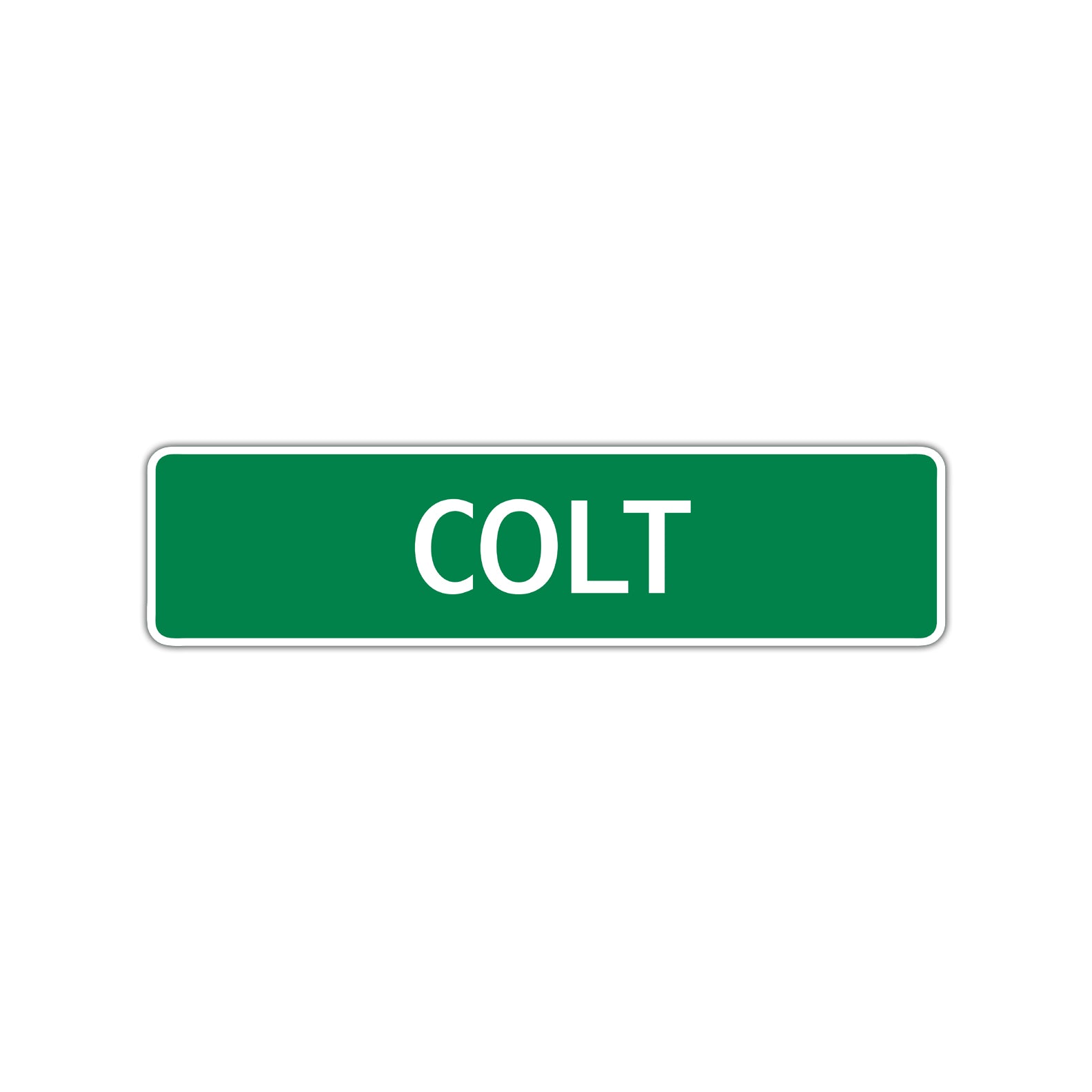 Colt Street Sign Children Name Room Plate