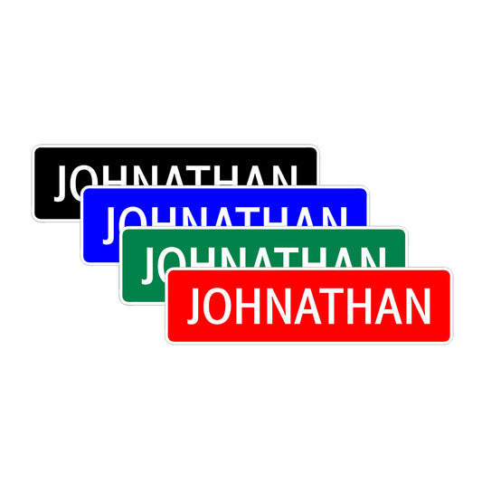  Johnathan Street Sign Children Name Room Plate