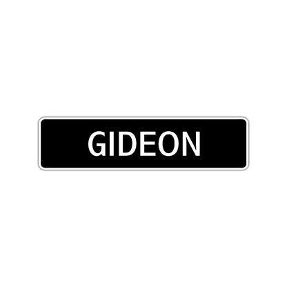 Gideon Street Sign Children Name Room Plate