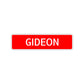 Gideon Street Sign Children Name Room Plate