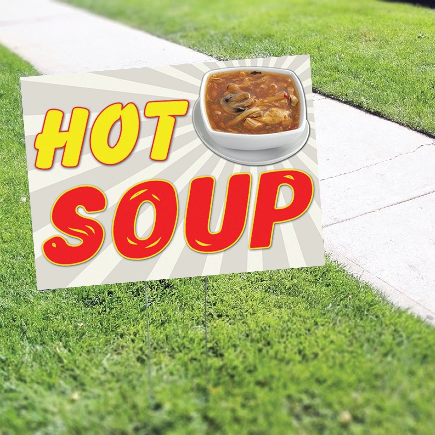Hot Soup Coroplast Yard Sign