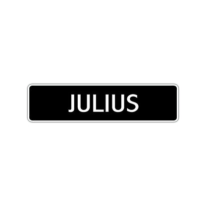 Julius Street Sign Children Name Room Plate