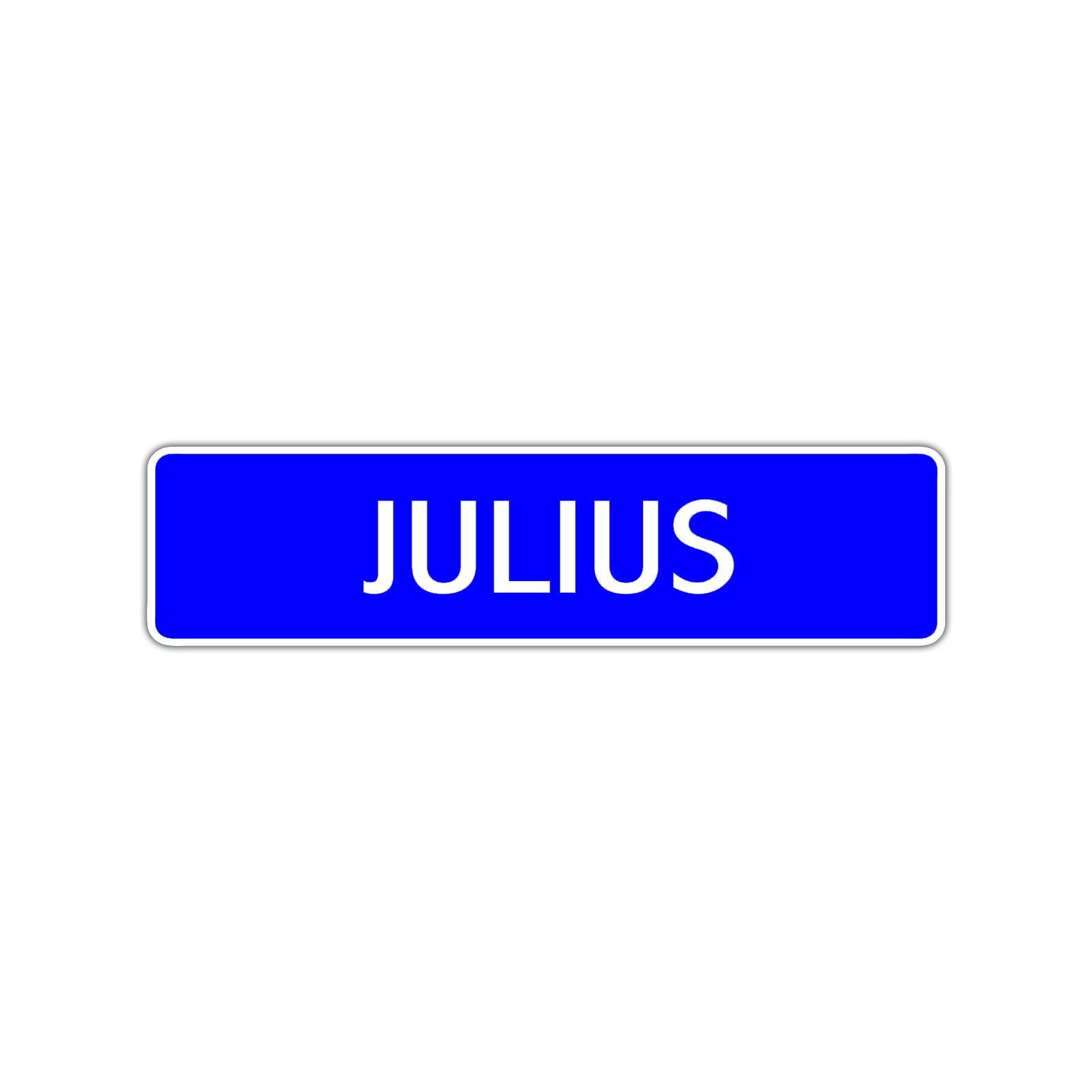 Julius Street Sign Children Name Room Plate