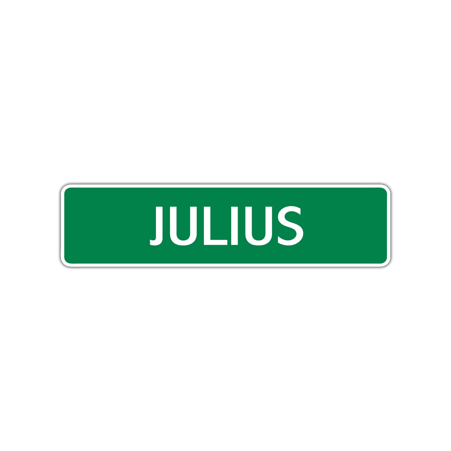 Julius Street Sign Children Name Room Plate
