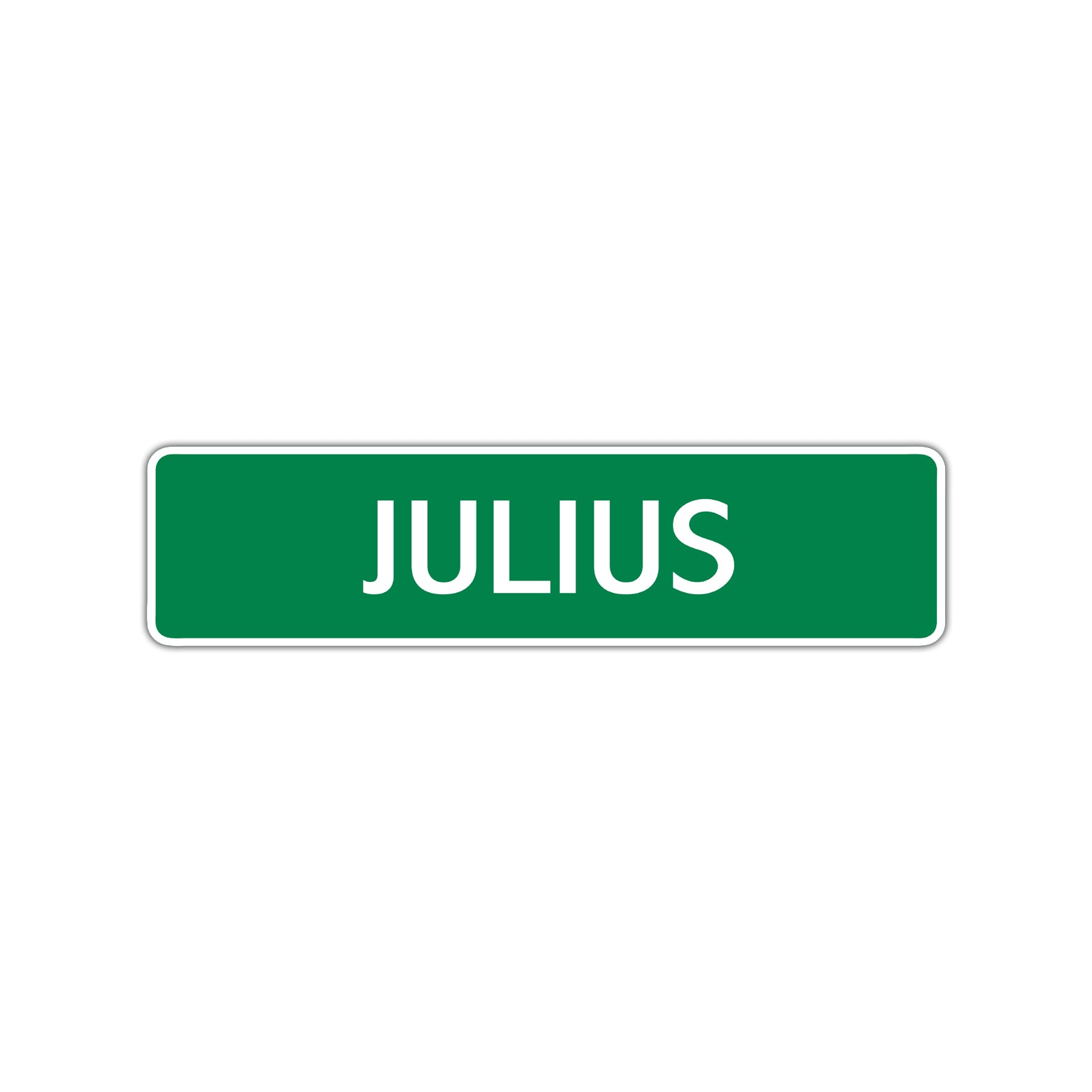 Julius Street Sign Children Name Room Plate