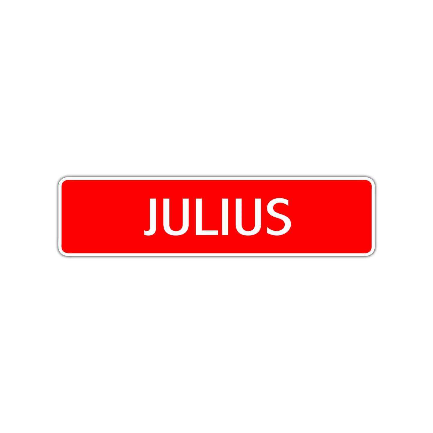 Julius Street Sign Children Name Room Plate