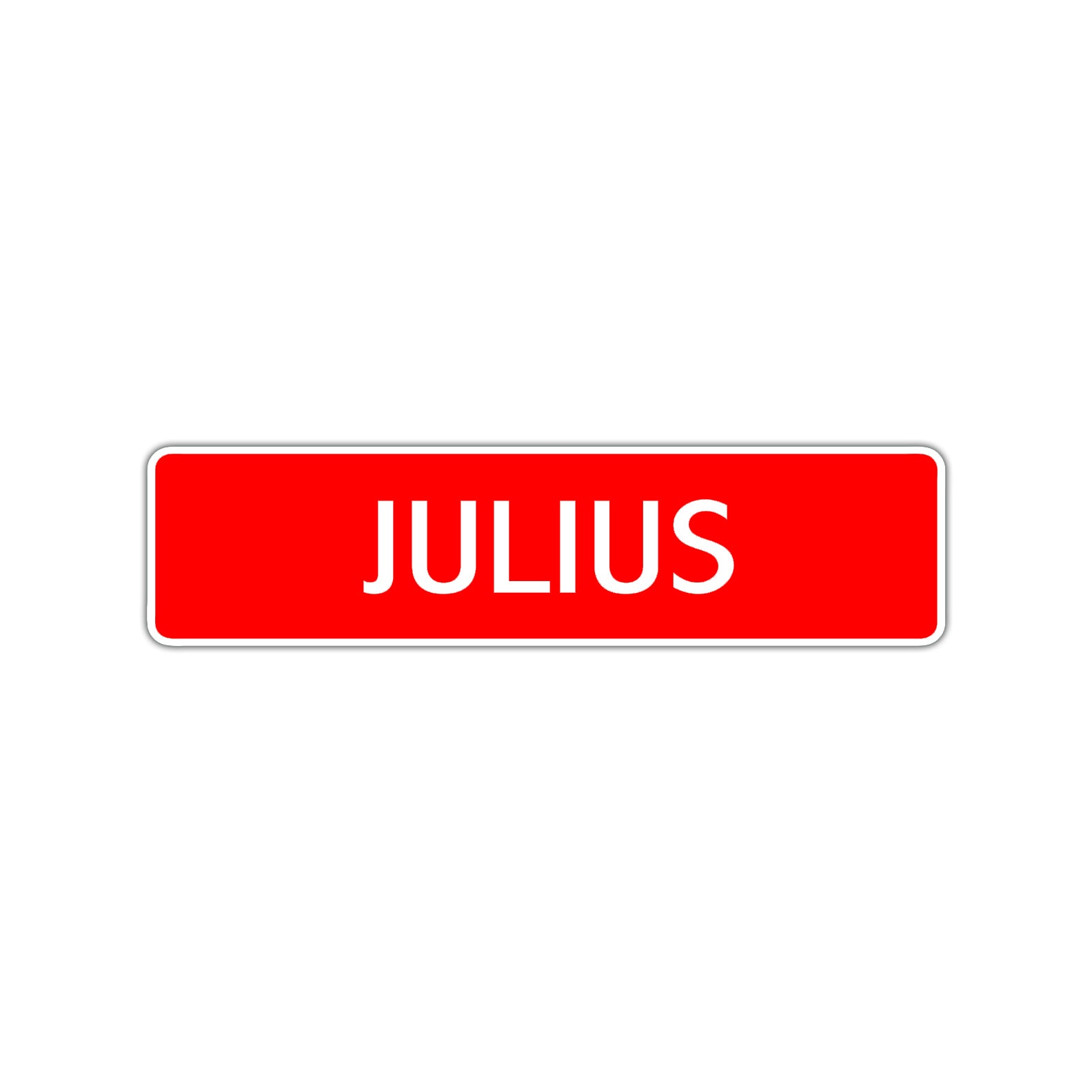 Julius Street Sign Children Name Room Plate