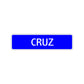 Cruz Street Sign Children Name Room Plate
