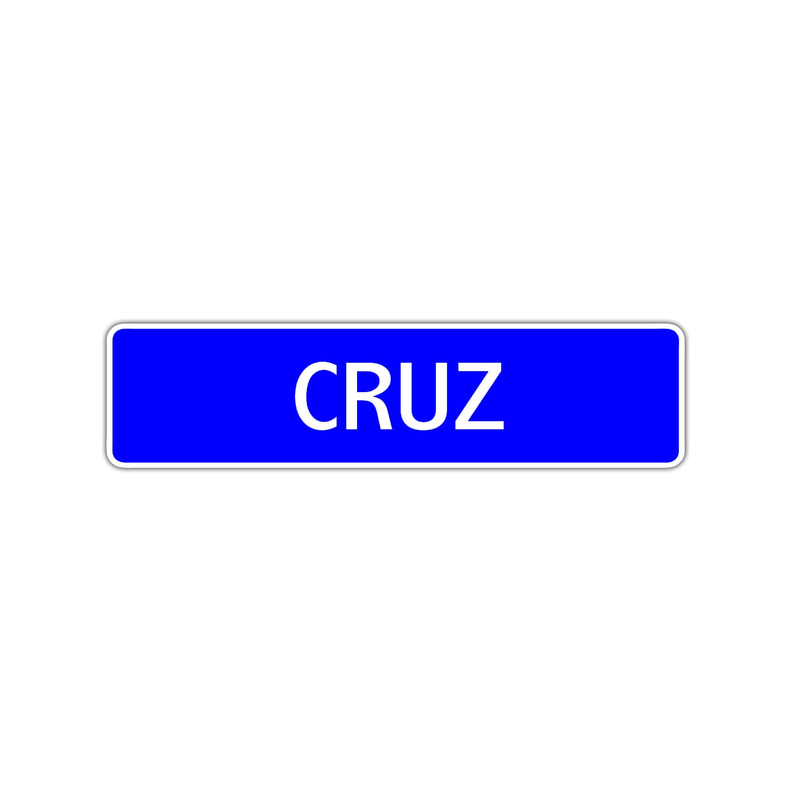 Cruz Street Sign Children Name Room Plate